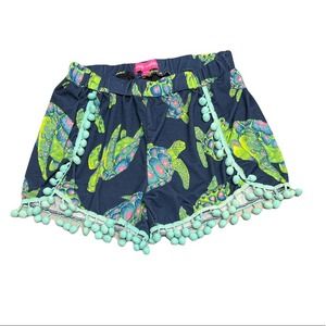 Simply Southern Youth Pom Shorts‎ Turtles